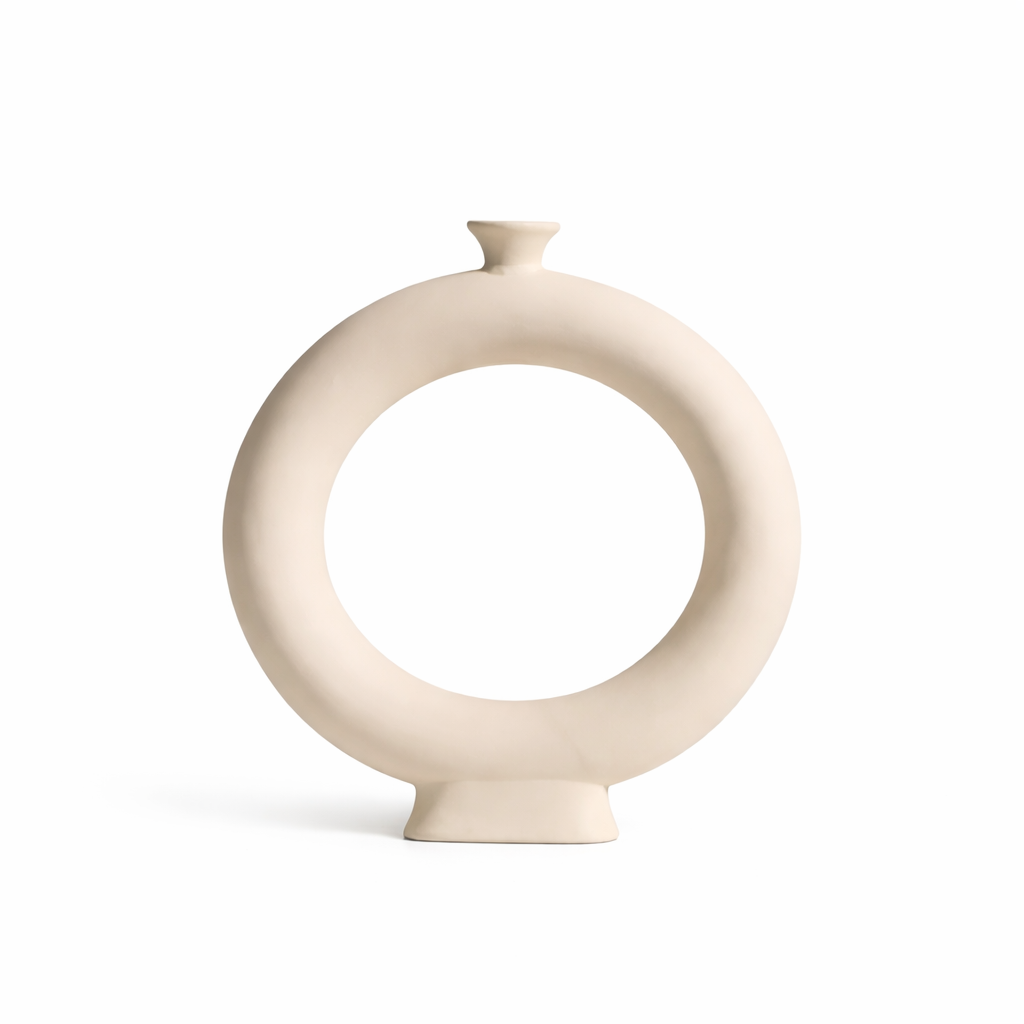 Ceramic vase for indoor use