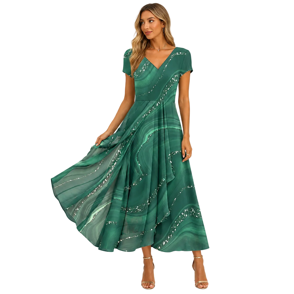 Flowing midi dress for summer and everyday wear – Loose dress for women