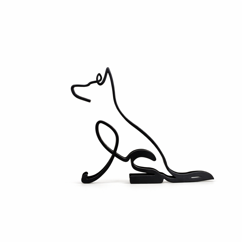 Skulpturer af hunde til indendørs brug