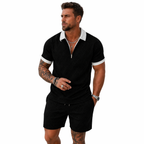 Light set for summer and leisure – Polo and shorts set for men