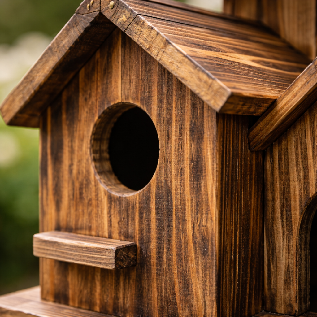 Fuglehus med 6 huller til udendørs brug