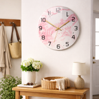 Vægur med marmormønster til indendørs brug