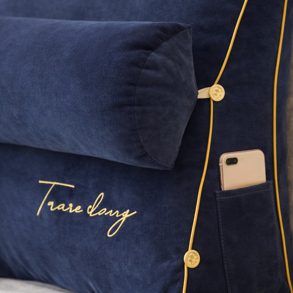 Trekantet rygstøttepude til indendørs brug