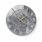 Vægur med marmormønster til indendørs brug