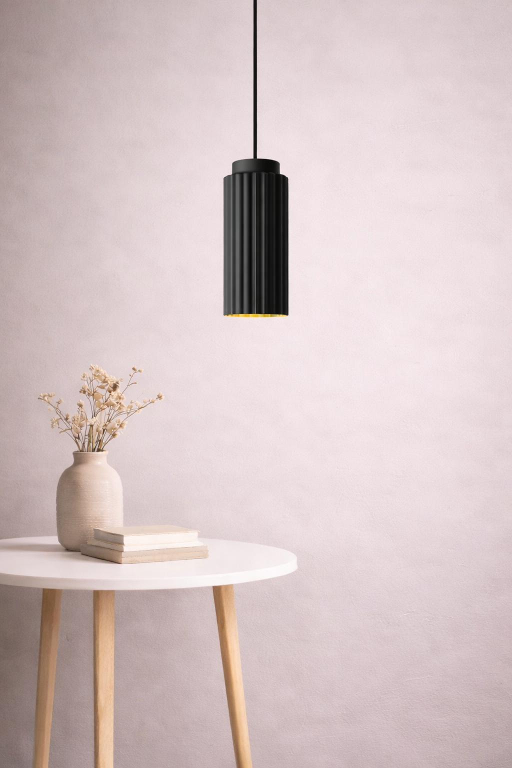 Simple ceiling lighting for living room and dining area – LED pendant lamp in Scandinavian style