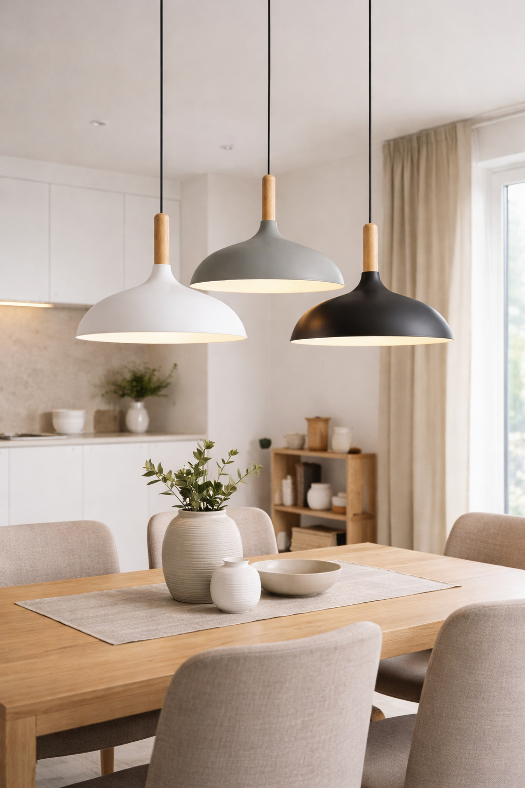 Skandinavisk Pendellampe – Fås i 7 Farver