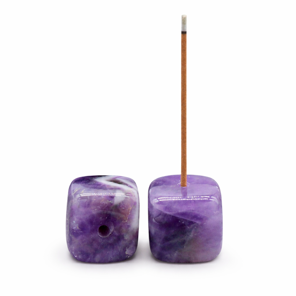 Røgelseholder med ædelsten til indendørs brug