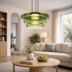 Glas Pendellampe i Bauhaus Stil