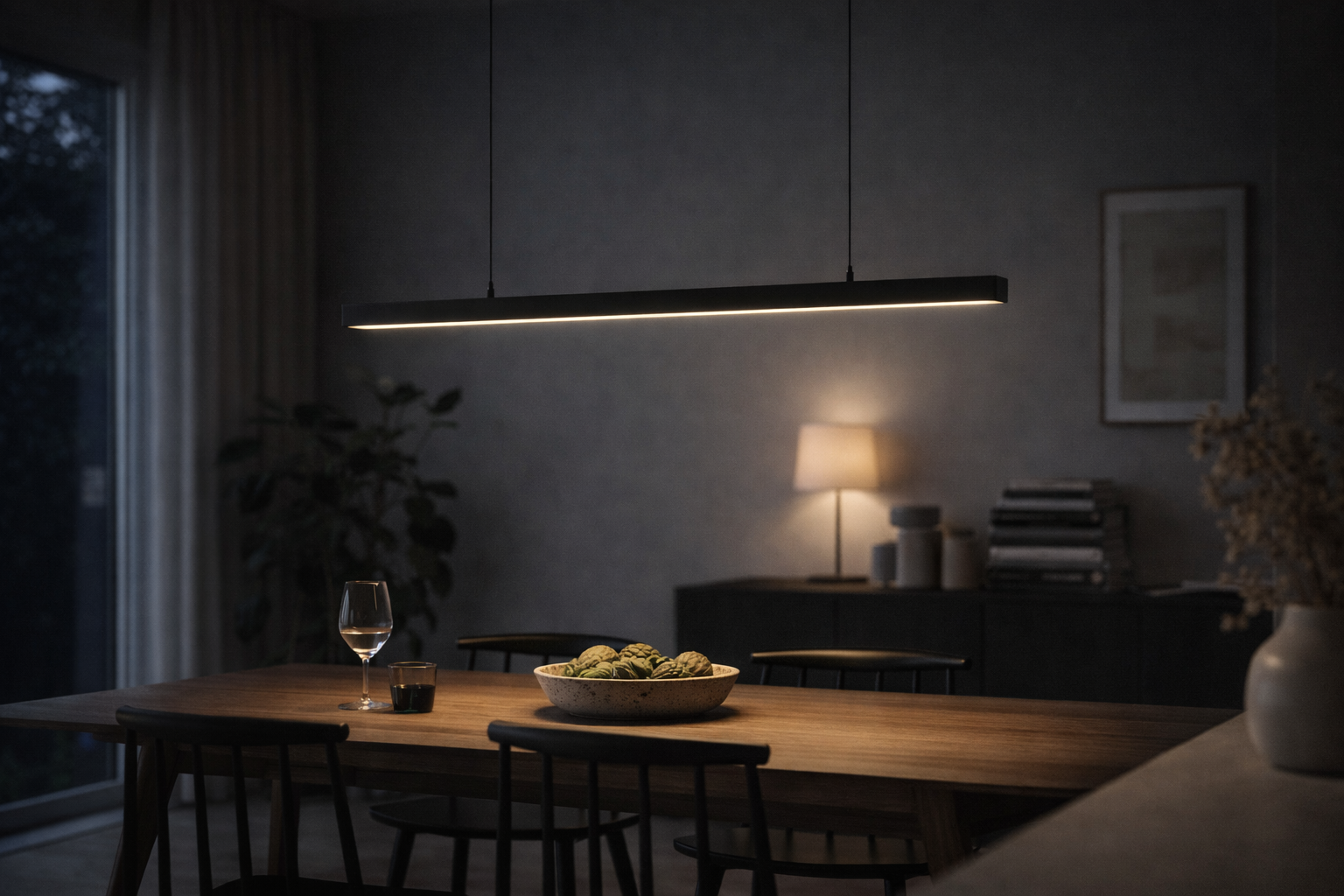 Pendellampe med Retlinet Design til Indendørs Brug