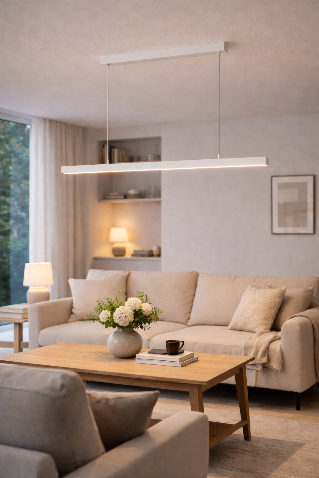 Pendellampe med Retlinet Design til Indendørs Brug