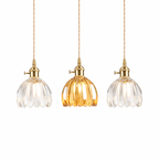 Skandinavisk Glas Pendellampe i Flere Farver