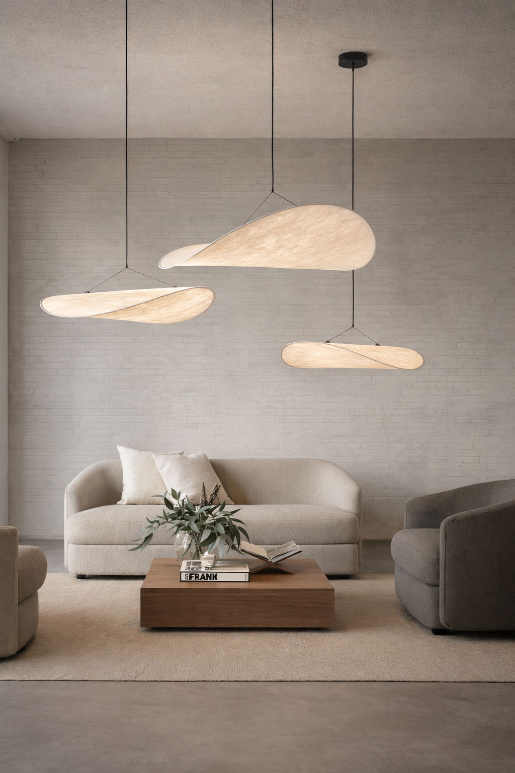 Pendellampe i Japandi Stil til Indendørs Brug