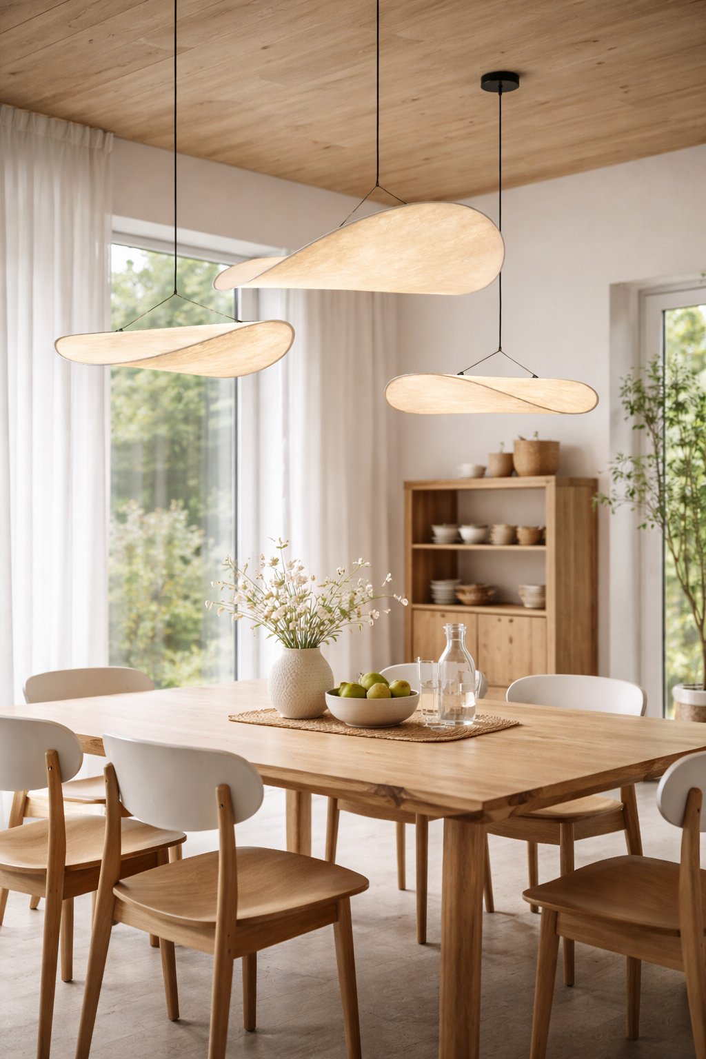 Pendellampe i Japandi Stil til Indendørs Brug