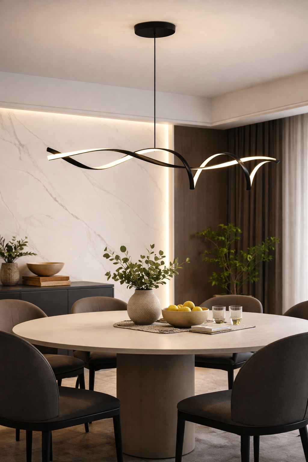 Pendellampe i Skandinavisk Stil til Køkkenbord