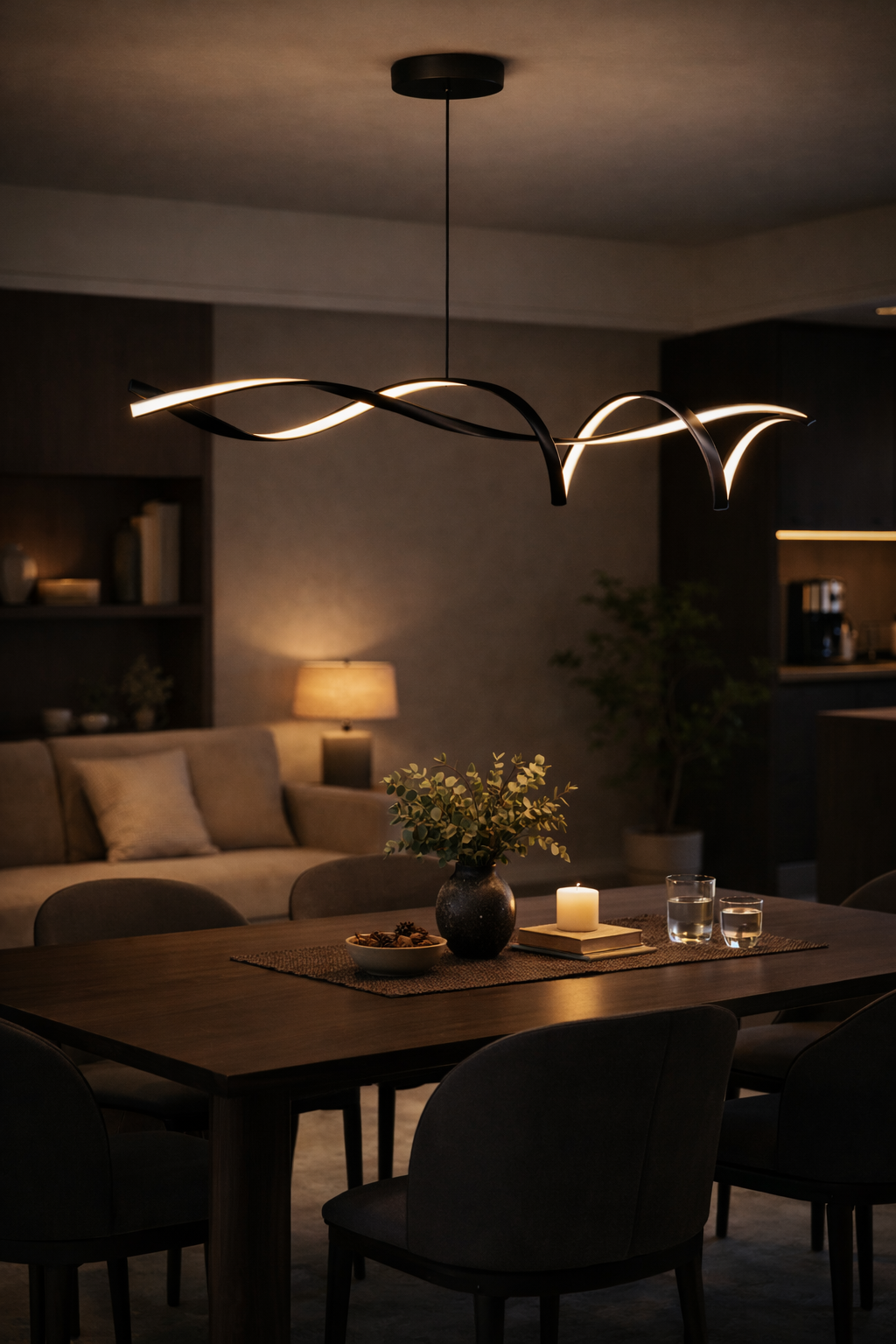 Pendellampe i Skandinavisk Stil til Køkkenbord