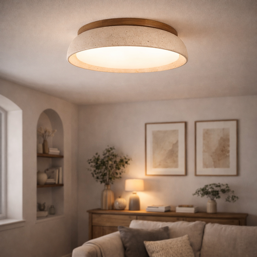 Plafondlampe med Lukket Konstruktion til Indendørs Brug