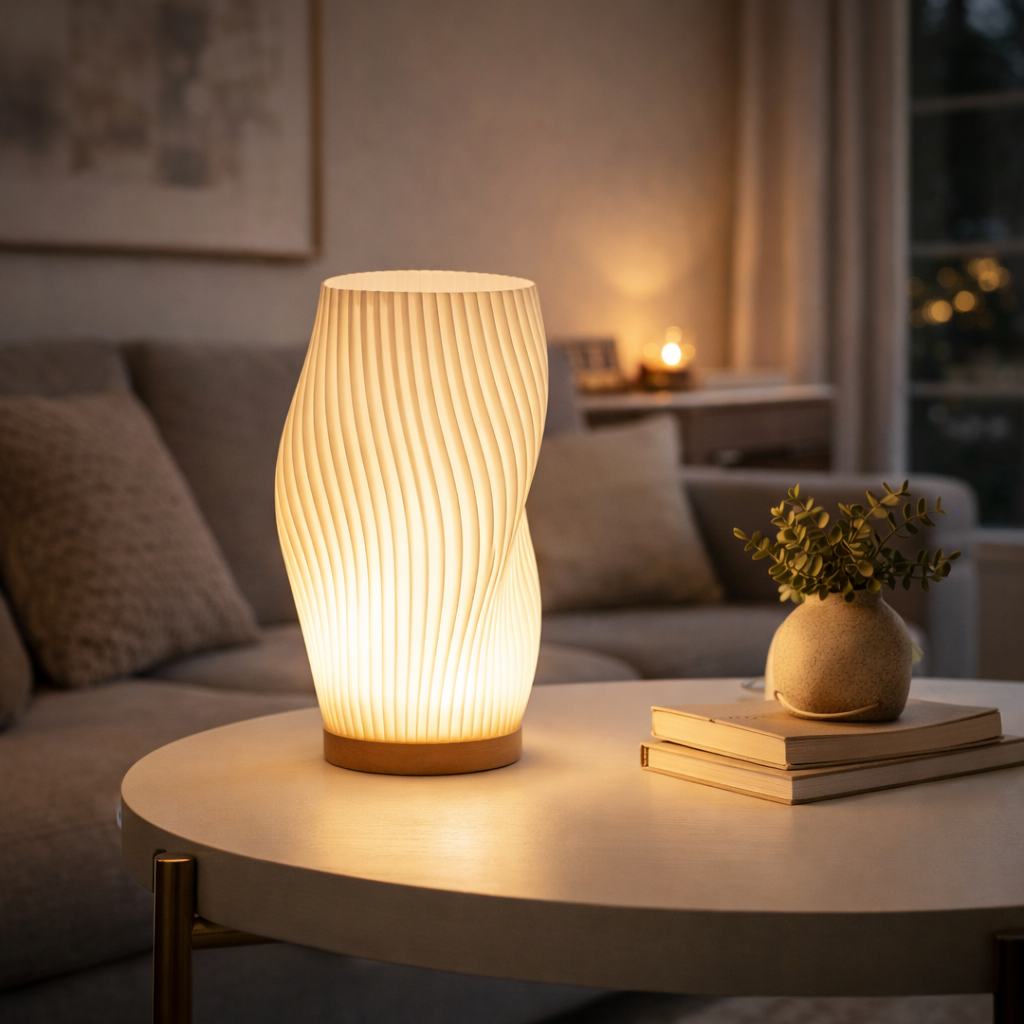 Bordlampe med Afbalancerede Proportioner til Indendørs Brug