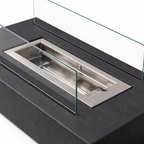 Bioethanol tabletop fireplace for indoor and outdoor use