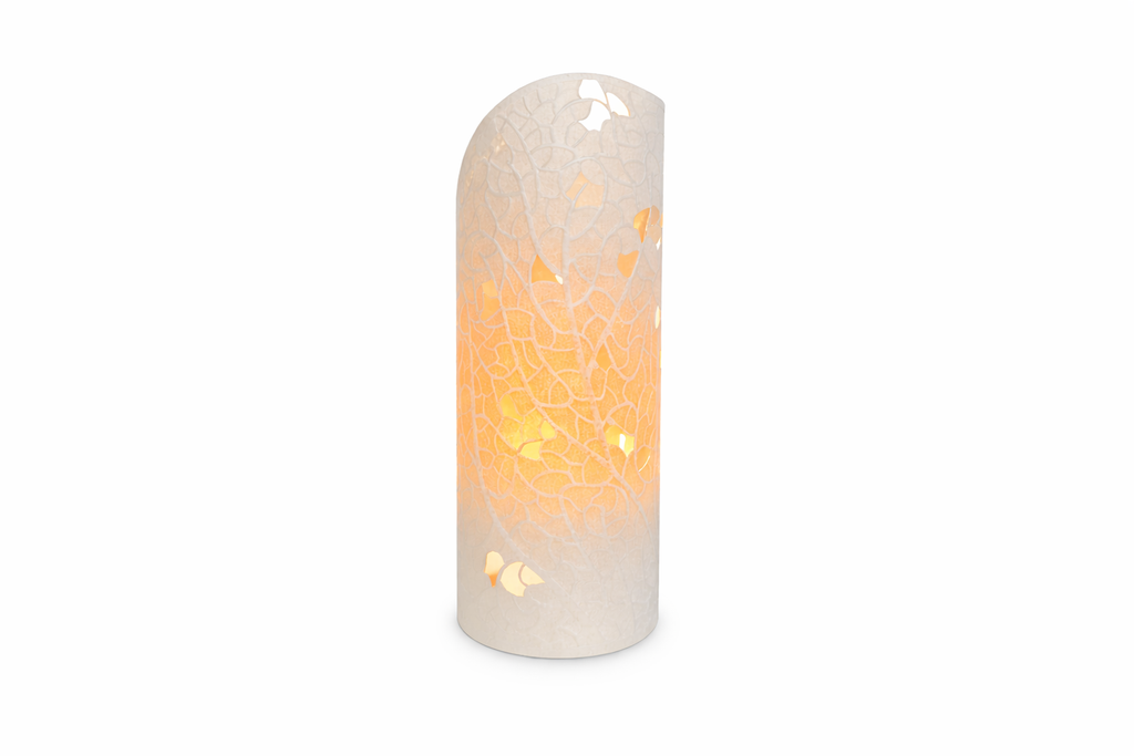 Decorative table lighting for living room and bedroom – Table lamp with leaf-shaped design