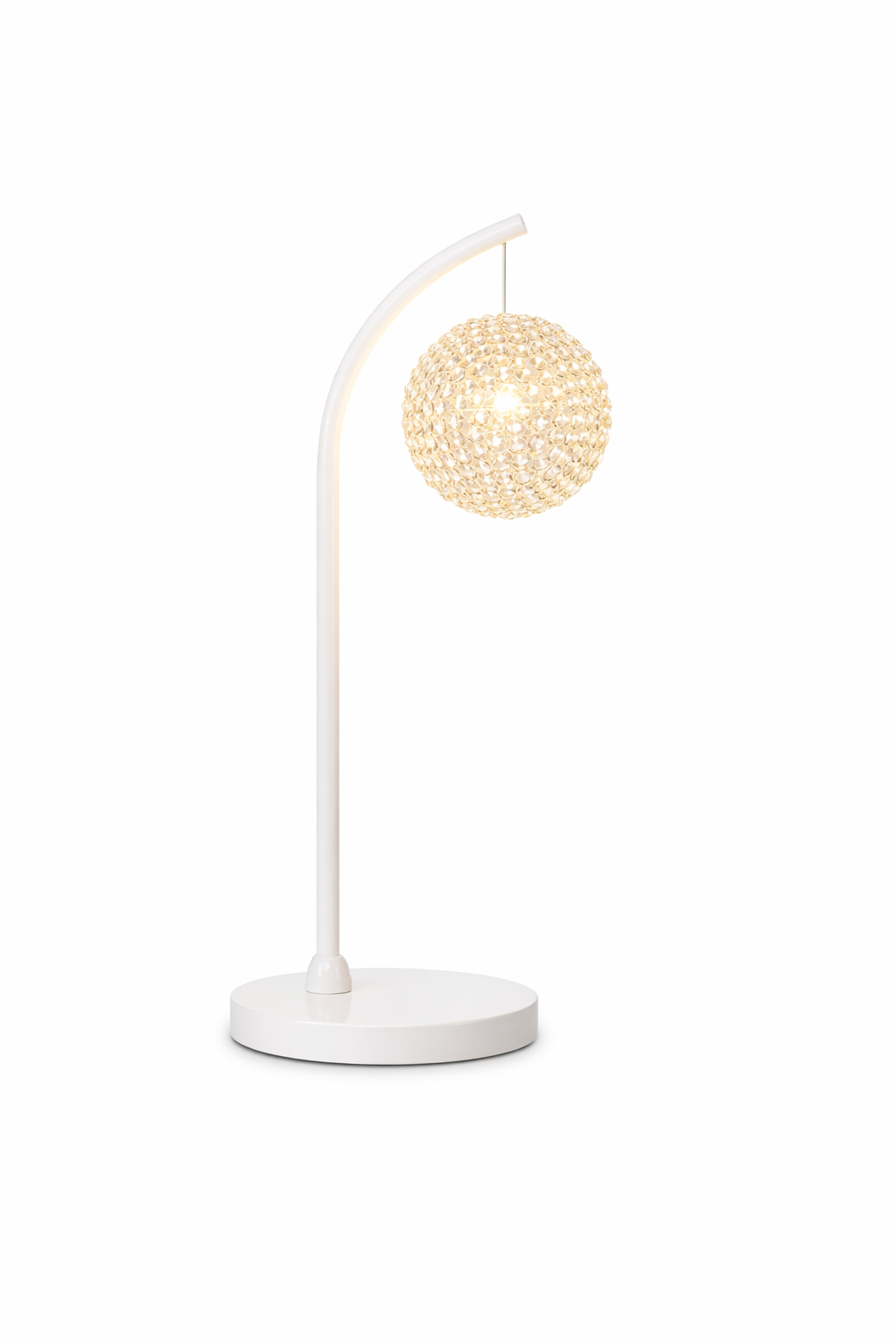 Compact table lighting for living room and bedroom – Table lamp in space-saving design