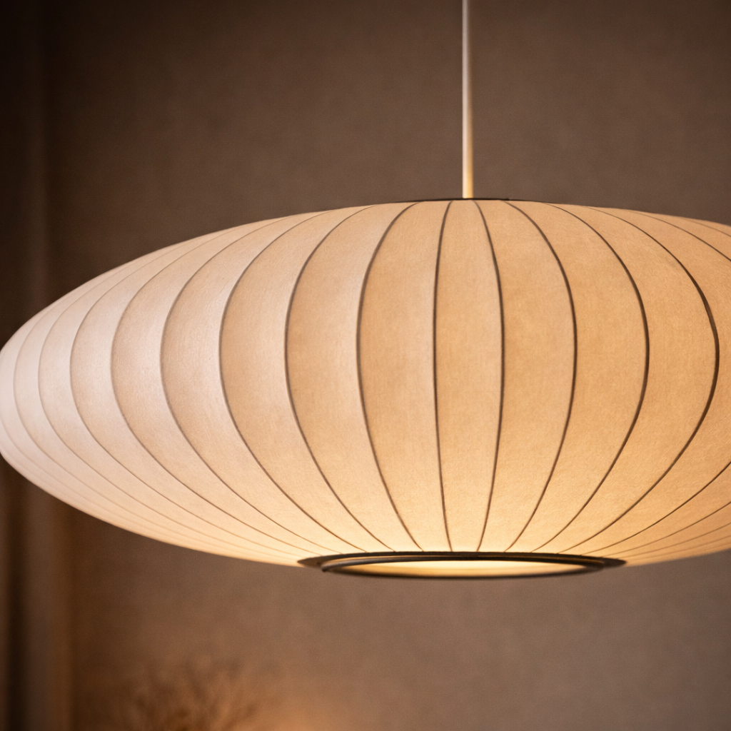 Pendellampe i Japandi Stil med Roligt Formsprog