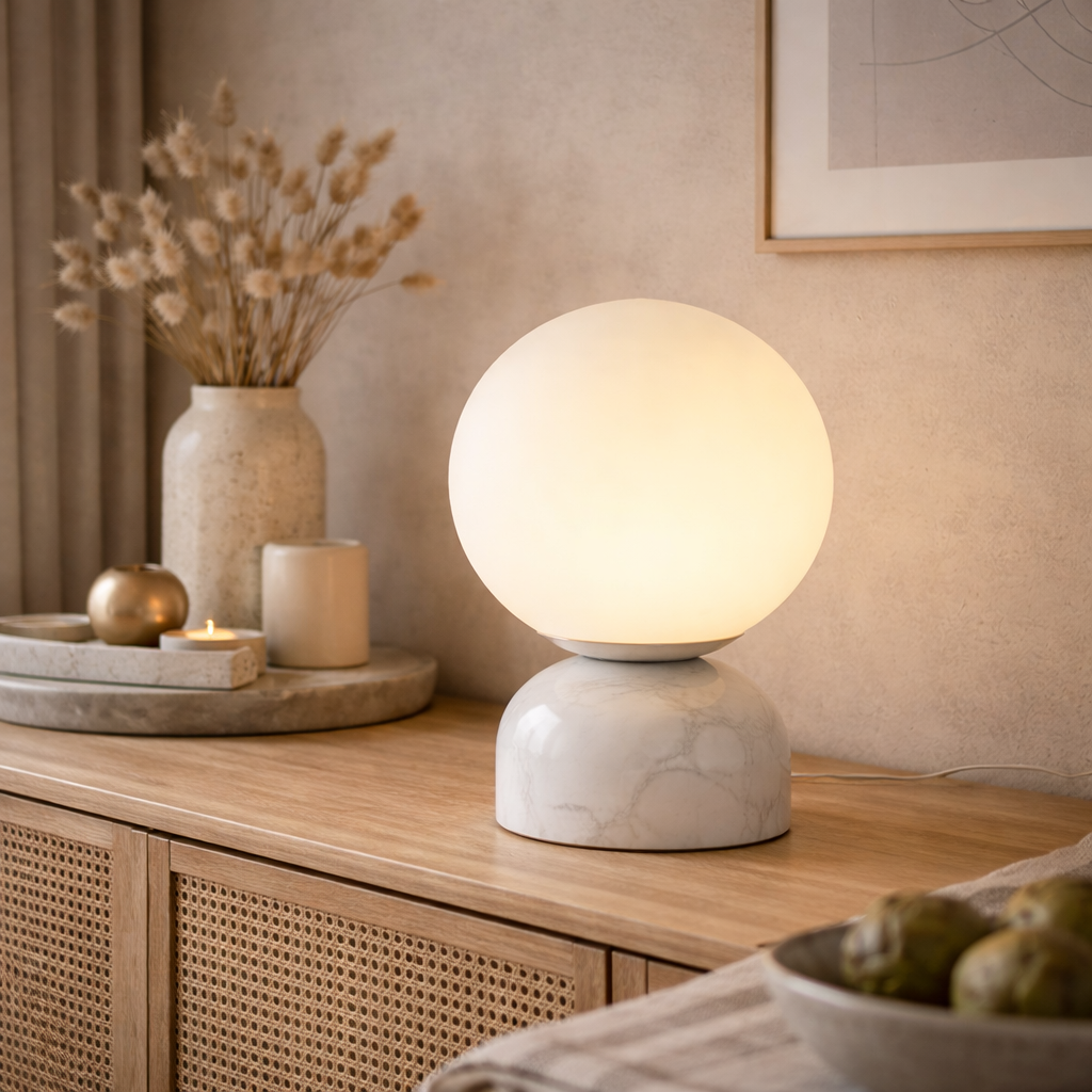 Bordlampe med Lav Tyngdepunkt til Indendørs Brug