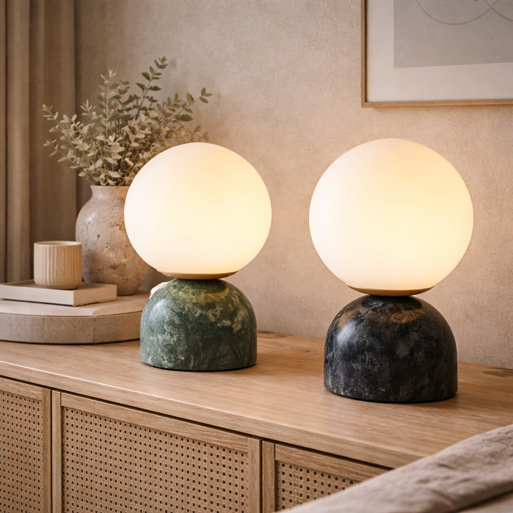 Bordlampe med Lav Tyngdepunkt til Indendørs Brug