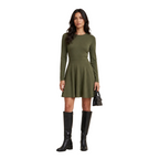 Fitted mini dress for everyday and parties – Long-sleeved dress for women