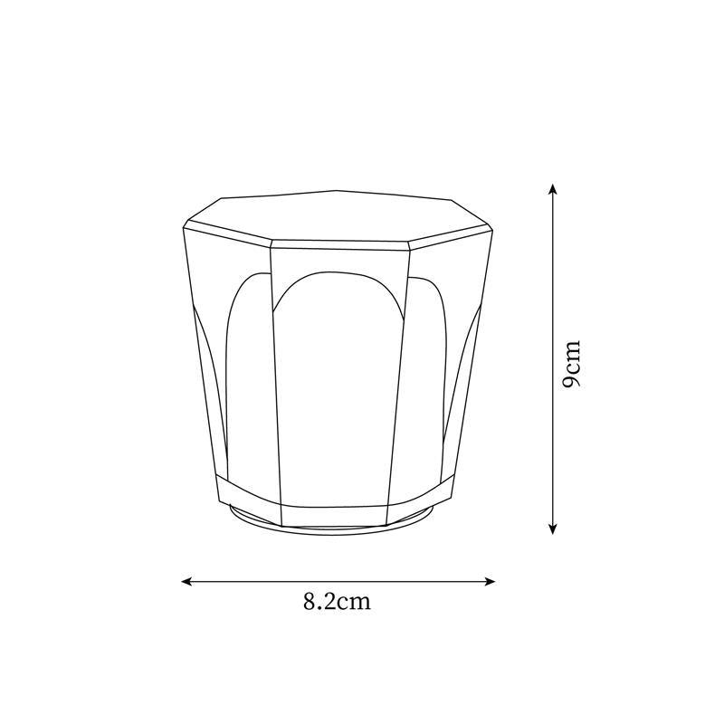 Bordlampe med Krystalstruktur til Indendørs Brug
