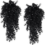 Artificial hanging eucalyptus plant for indoor use