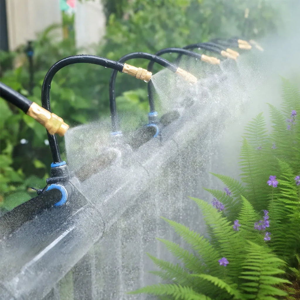 Efficient Plant Watering for Pots and Garden Beds – Drip Irrigation System with Copper Nozzles (15 m)