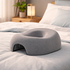 Mavepude i memory foam med skridsikker bund