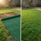 Easy Lawn Repair for Patchy Grass – Organic Grass Seed Mat Double Pack