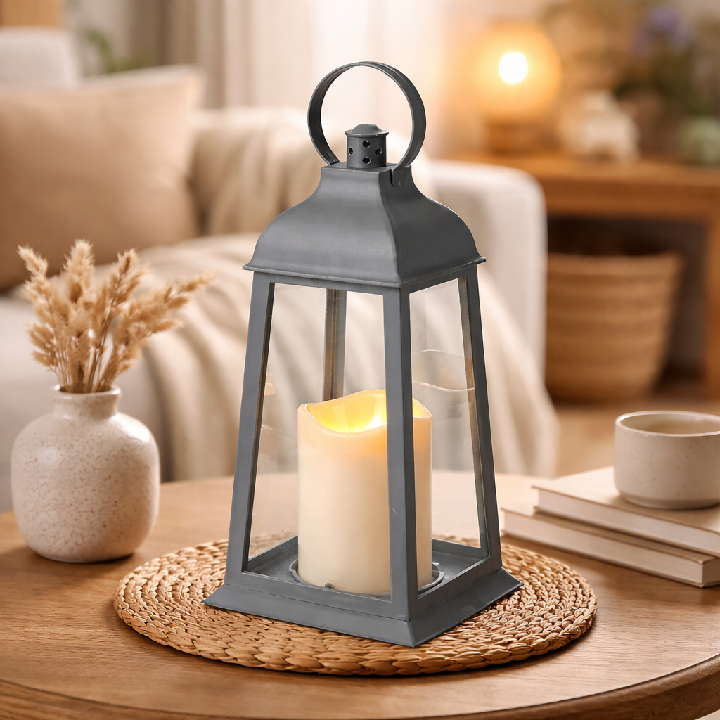 Portable lighting for indoors and outdoors – LED lantern with handle