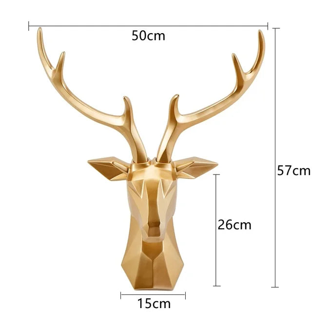 Deer head figure for indoor use