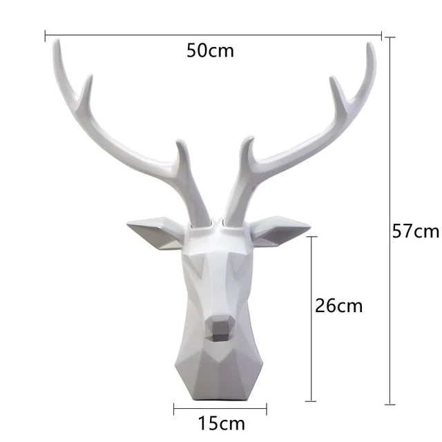 Deer head figure for indoor use