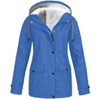 Water- and windproof jacket for outdoor use – Lined jacket for women