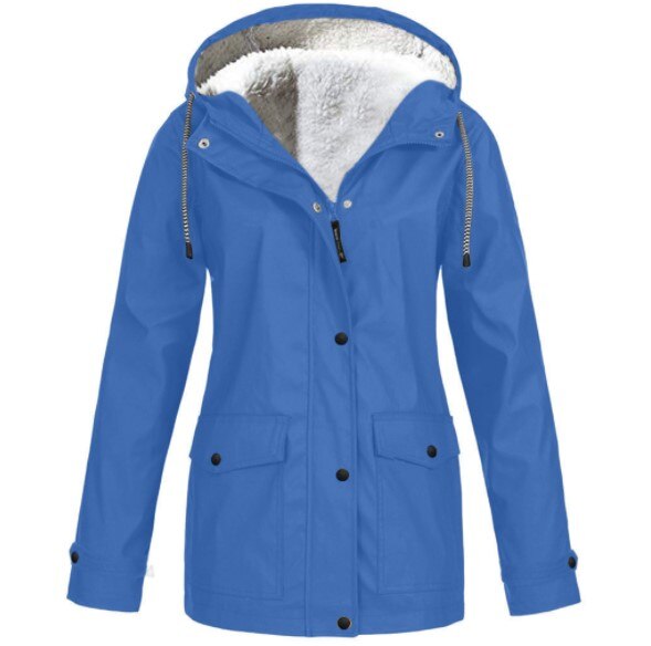Water- and windproof jacket for outdoor use – Lined jacket for women