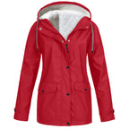 Water- and windproof jacket for outdoor use – Lined jacket for women