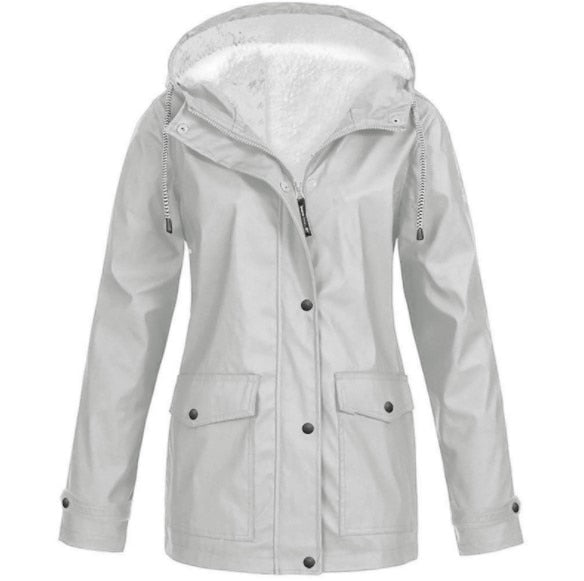 Water- and windproof jacket for outdoor use – Lined jacket for women