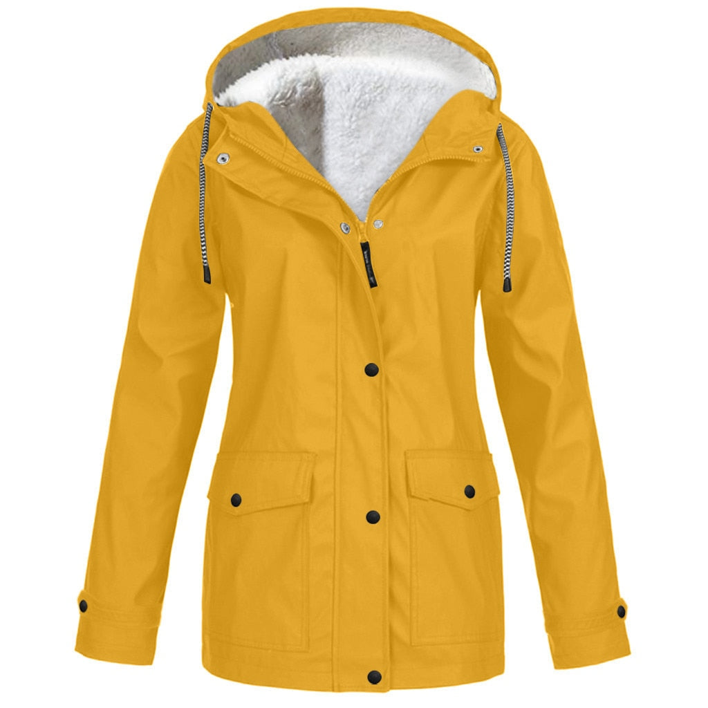 Water- and windproof jacket for outdoor use – Lined jacket for women