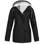 Water- and windproof jacket for outdoor use – Lined jacket for women