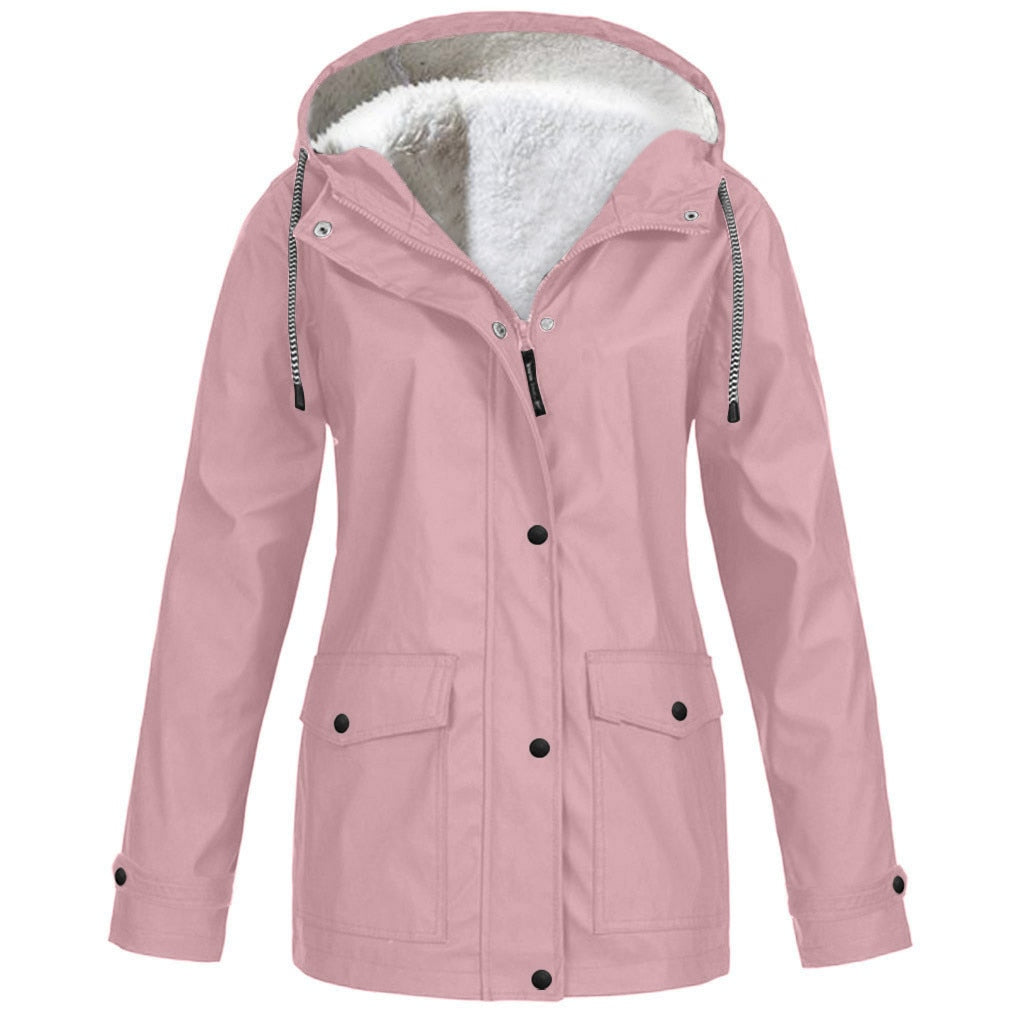 Water- and windproof jacket for outdoor use – Lined jacket for women