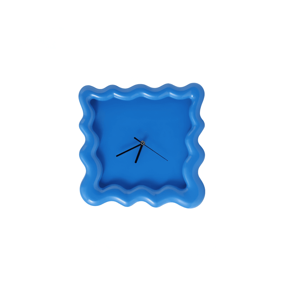 Wall clock shaped like a cookie for indoor use