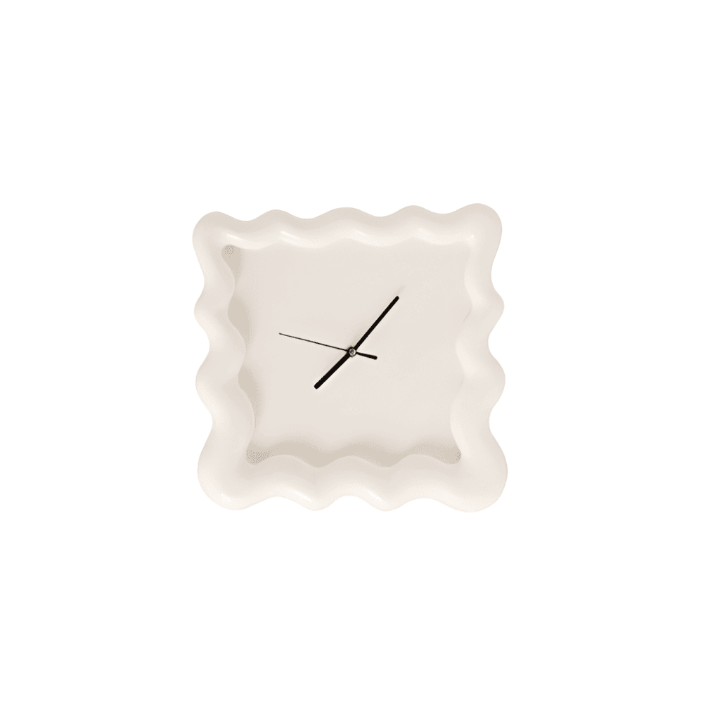 Wall clock shaped like a cookie for indoor use