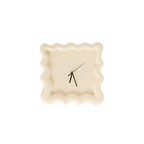 Wall clock shaped like a cookie for indoor use