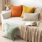 Solid color cushion cover for indoor use
