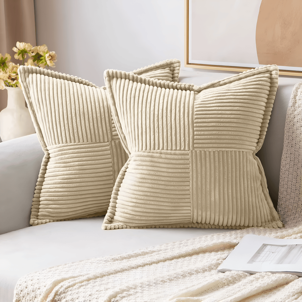 Solid color cushion cover for indoor use