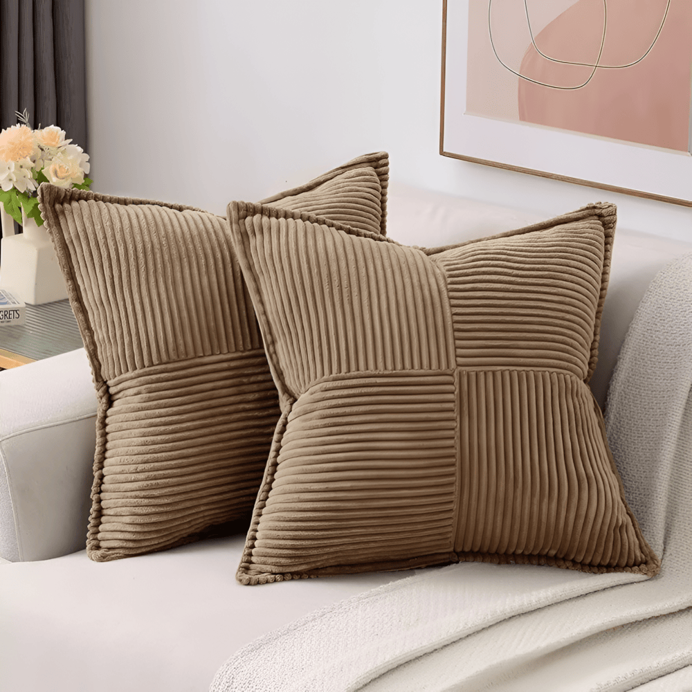 Solid color cushion cover for indoor use