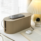 Hide and organize cables at home – Cable box for power strips and chargers with lid